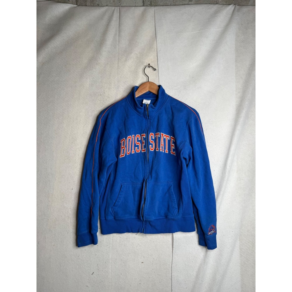 Campus Drive Boise State Broncos Full Zip Track Jacket Blue Orange Mens Small